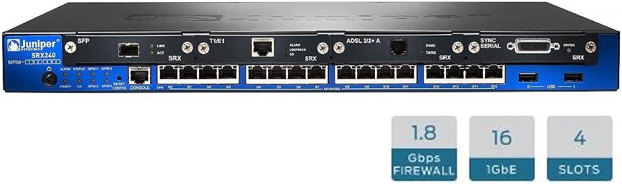 Juniper SRX240 – Services Gateway, 16x RJ-45