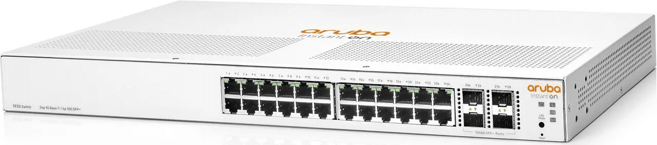 HPE Networking Instant On Switch 24p Gigabit 4p SFP+ 1930 - JL682A