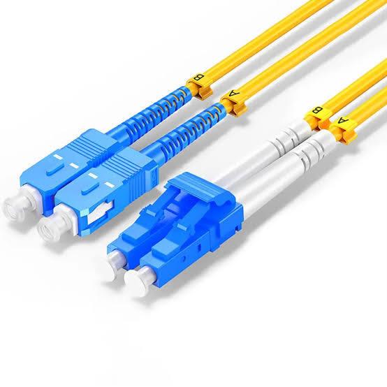 LC/UPC-SC/UPC Duplex OS2 9/125 Single-Mode Fiber Patch Cord 3m