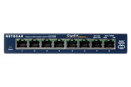 Netgear GS108 – 8-port Gigabit, durable, lifetime warranty
