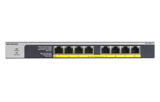 Netgear GS108LP – 8-port PoE+ (60W)