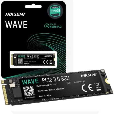 Hiksemi Wave NVMe SSD | 1024GB PCIe Gen3 x4, up to 2450MB/s